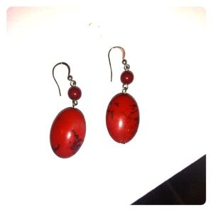 Vintage red earrings